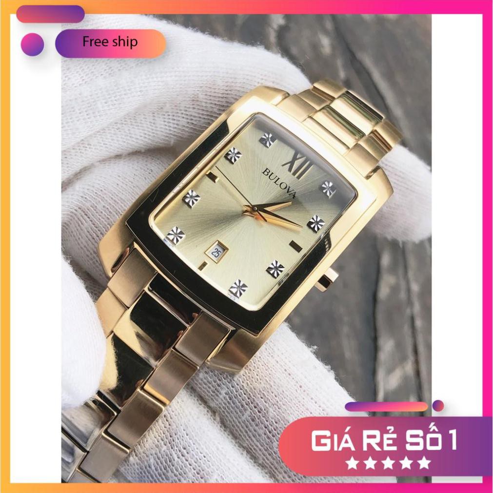 Đồng hồ nữ Bulova 97D107 mặt chữ nhật  Full Box ⚜️Hàng Authentic⚜️