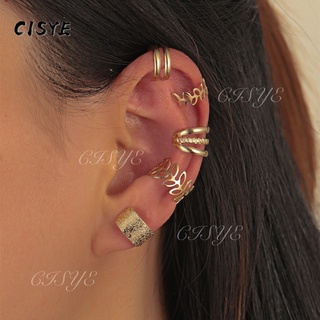 Khuyên kẹp vành tai hình bướm đính đá Zirconium không xỏ lỗ