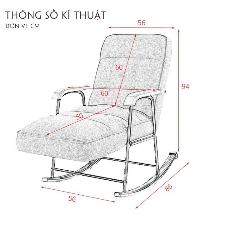 Ghế Bập Bênh Thư Giãn, Sofa Lười Ngồi Nằm Đọc Sách - Xem Tivi, Khung Thép Bập Bênh Đẹp Và Siêu Bền, Ghế Thư Giãn Cao Cấp