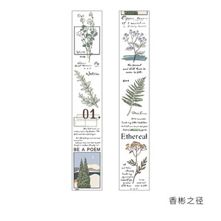 Sticker dây hoa khô vintage