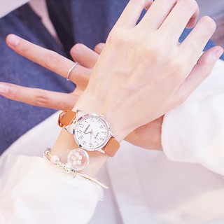 Đồng Hồ Trẻ Em Cực Xinh Mặt Số Vạch, Mặt Siêu Mỏng Chống Nước Cho Bé Gái