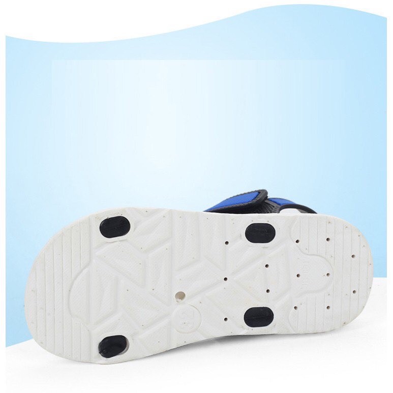 Sandal nhựa dẻo đi mưa bé trai 3-14 tuổi