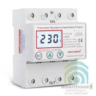 Công Tắc Bảo Vệ Lõi Điện Áp Và Dòng Điện 3 Pha 80A VP-936