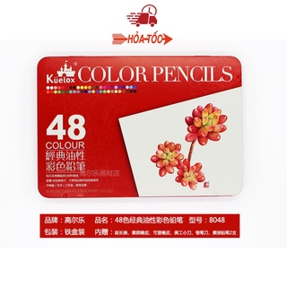 Chì màu khô kuelox 48 màu kèm phụ kiện