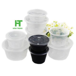 Combo hộp nhựa tròn PP  ( 50 Hộp/ bộ)
