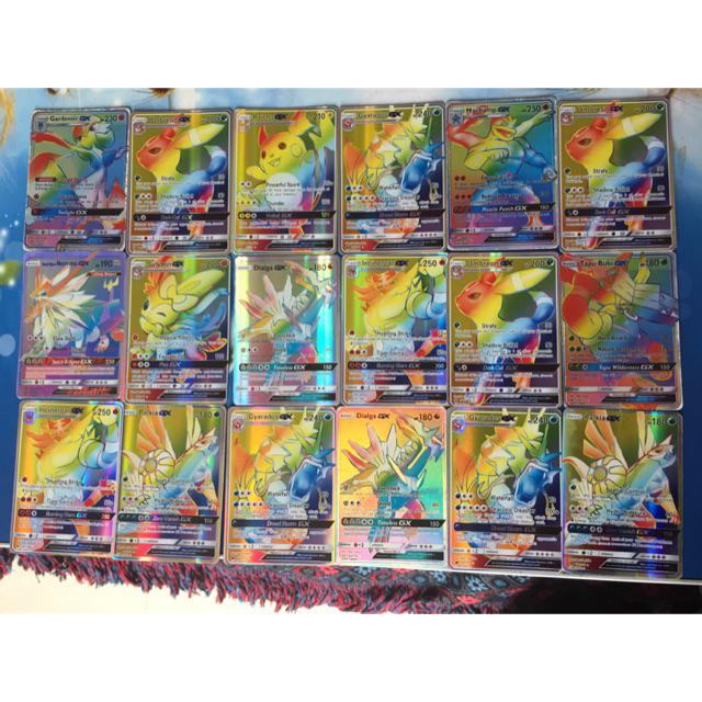 Bài Pokemon GX (cầu vồng) ( hàng sẵn )