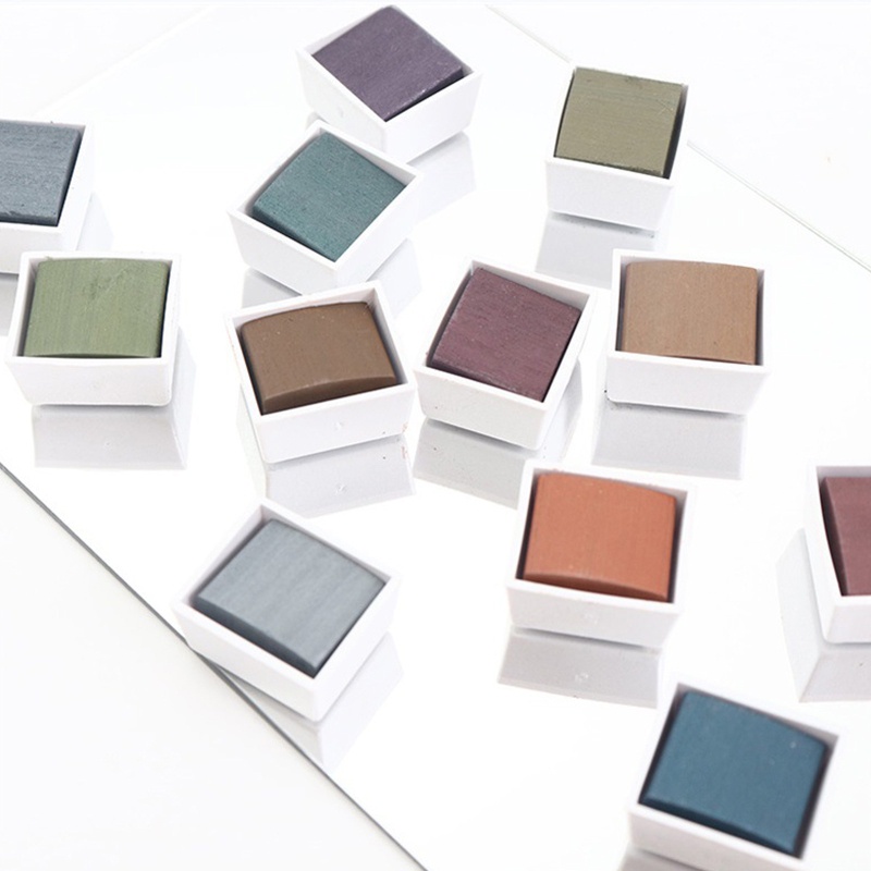 Set 12 Bút Màu Nước Ánh Kim Chuyên Nghiệp Cho Họa Sĩ Vẽ Trên Tường / Gỗ