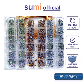 Đá khay chân keo mix size 3 màu hót nhất