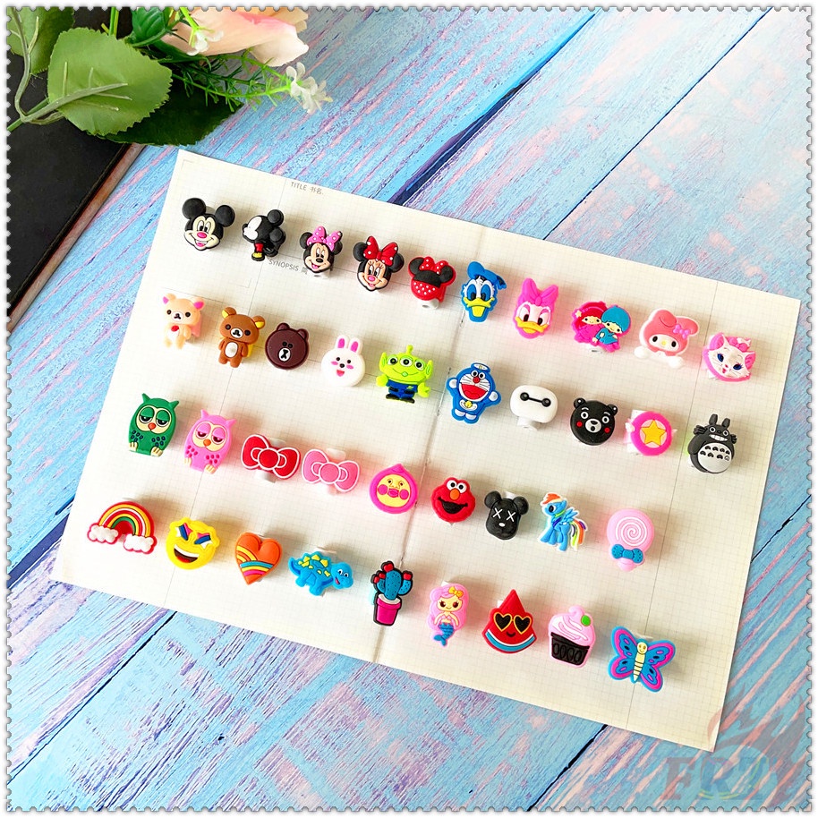 Phụ kiện bọc bảo vệ đầu dây cáp sạc dữ liệu thiết kế nhân vật hoạt hình Mickey/ Minnie/ Totoro/ Melody/ Nhiều mẫu khác