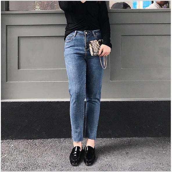Q706  - Quần jean nữ ôm chất co giãn cho người mập hàng nhập