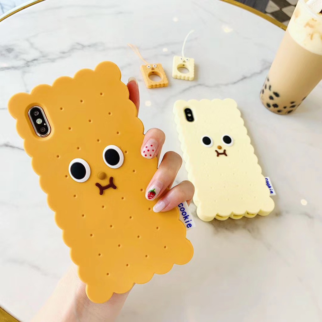 Ốp Điện Thoại Nhựa Mềm Hình Bánh Quy Cho iPhone14 13 12 Mini 11 PRO MAX 6 / 6s / 8plus X / XS XR XSMAX # HG778