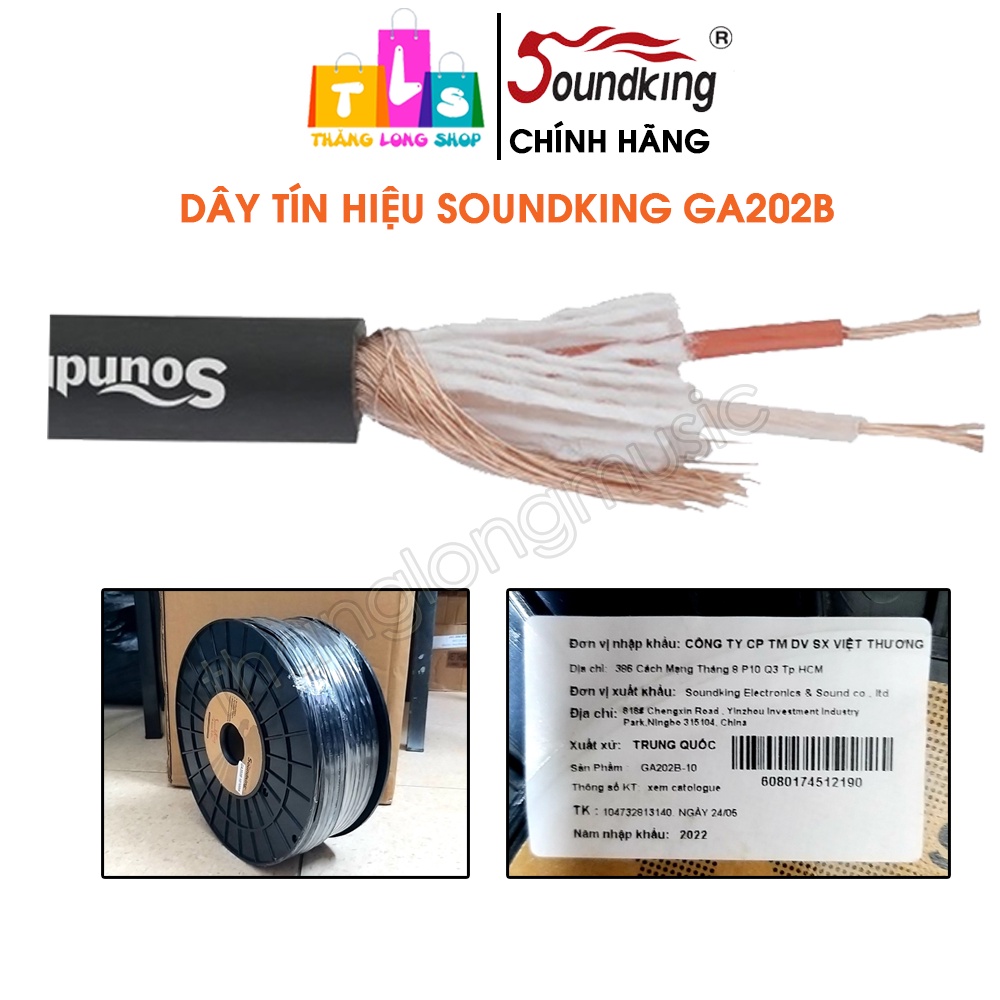[Chính Hãng] Dây Tín Hiệu - Cáp Âm Thanh Soundking GA202B