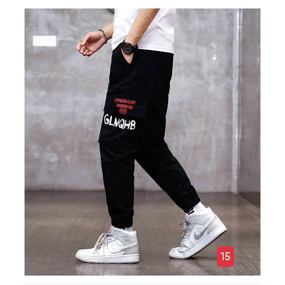 Quần joker nam 2 màu đen, xám túi hộp thời thượng