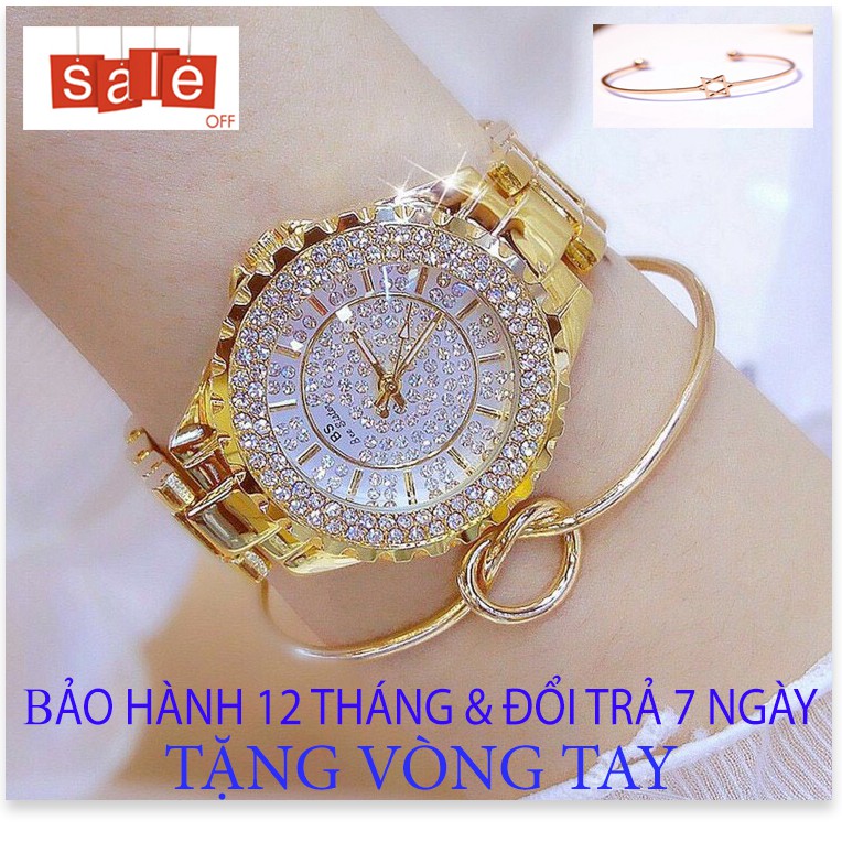 [Ở ĐÂU RẺ HƠN SHOP HOÀN TIỀN] Đồng hồ nữ BS M3 Dây thép không gỉ, Kính chống xước, Bảo hành 12 tháng