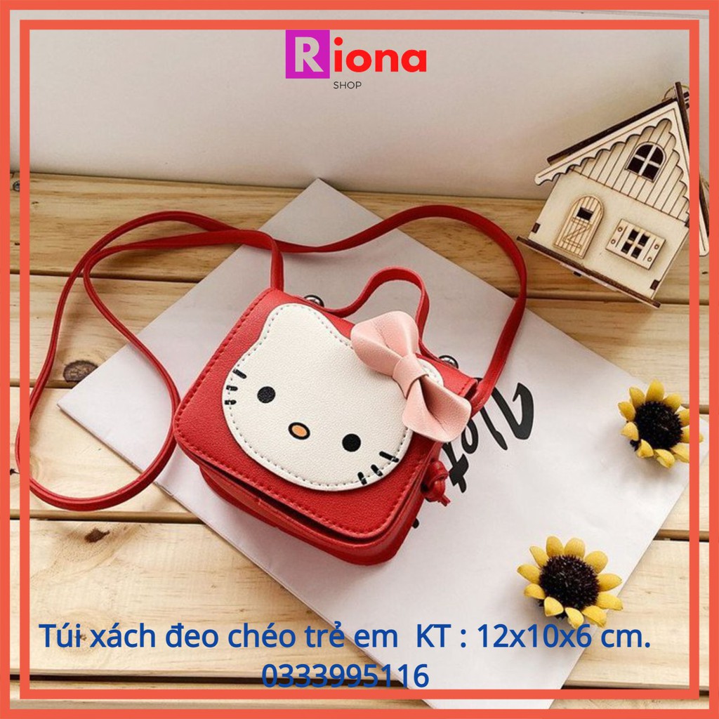 Túi xách đeo chéo trẻ em mèo Kitty