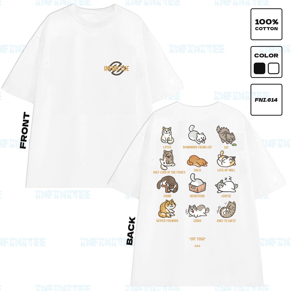 Áo thun INFINITEE Fni0614, Thun 100% Cotton - form rộng Unisex.