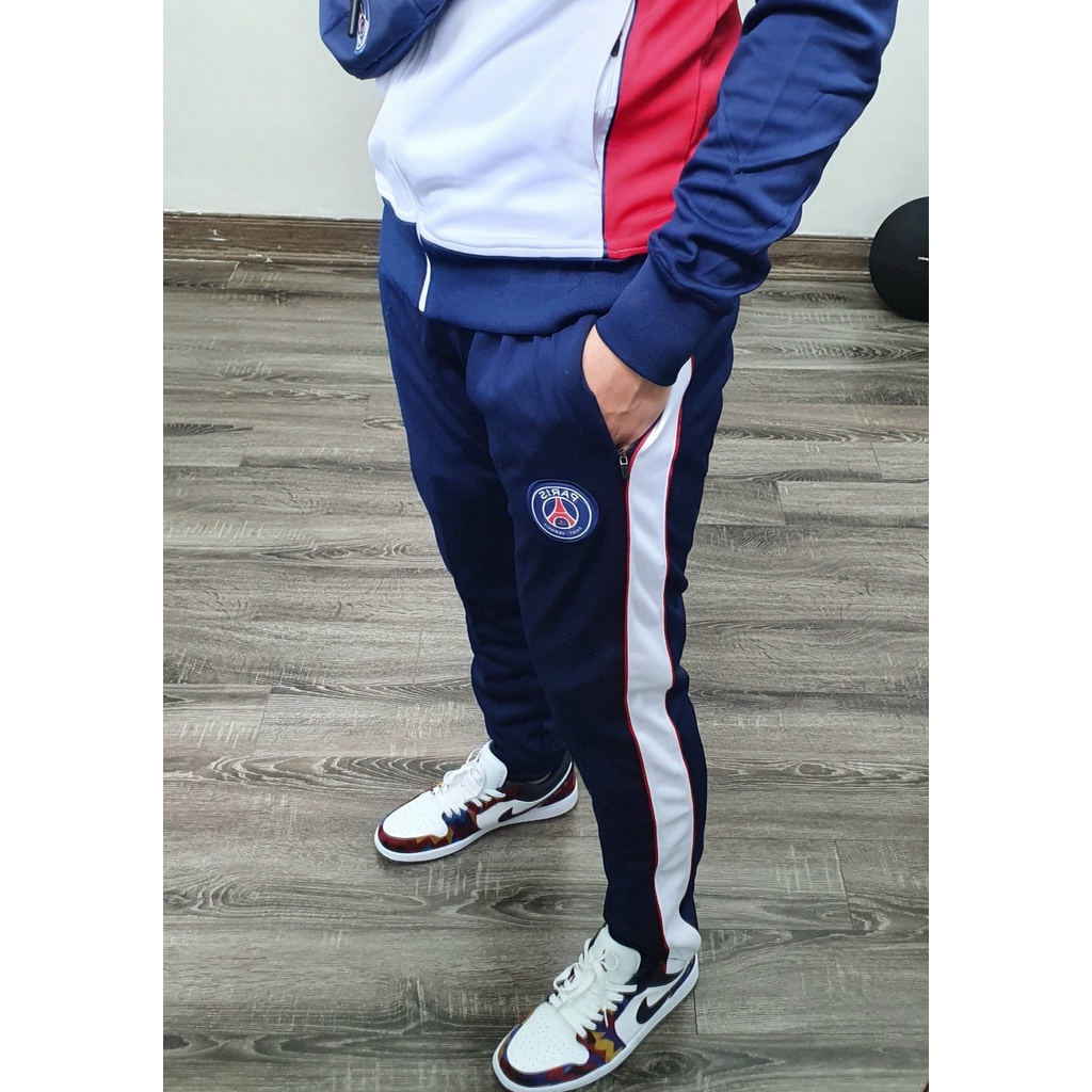 Bô Áo Khoác Bóng Đá Paris Saint Germain, Áo Khoác Nỉ Cao Cấp PSG Cổ Kéo - Thời Trang Cao Cấp WinMax