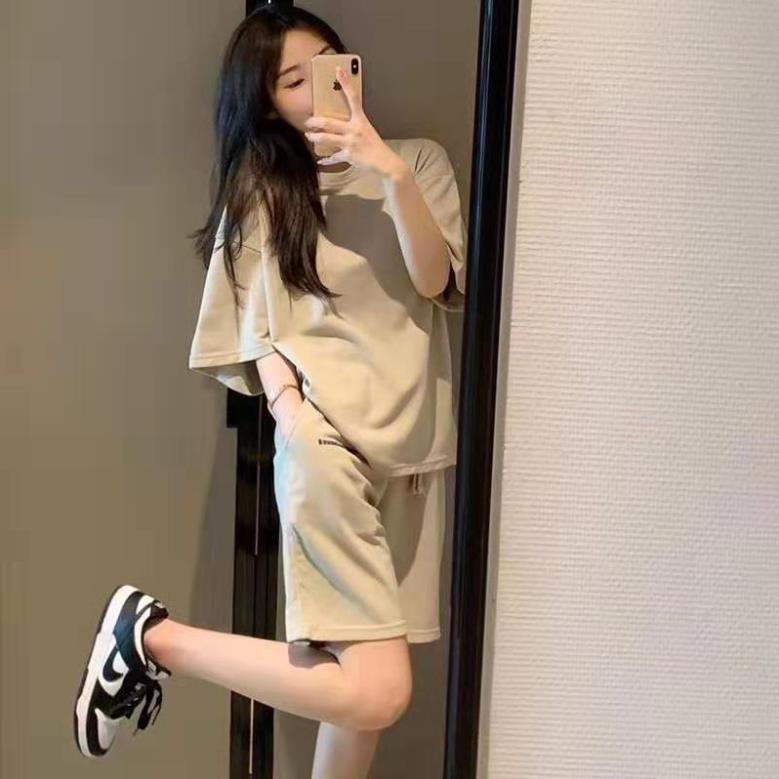 Bộ Đùi Nam Nữ Form Rộng Hàn Quốc Tổ Ong Chữ Ngực - Bộ Đùi Tay Lỡ  Dày Mịn Thoáng Mát Thiết Kế  Kiểu Dáng Năng Động