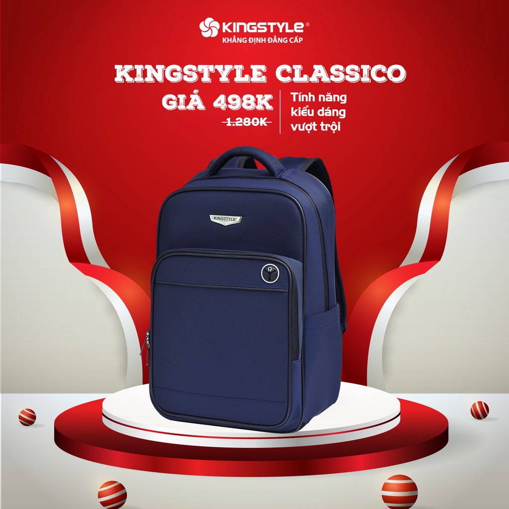 Balo Laptop 15.6 inch hàng Hiệu Giá rẻ Kingstyle 043XD
