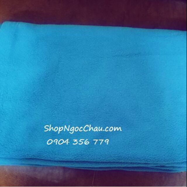 Chăn nỉ xanh ngọc dày đẹp, mới 100%