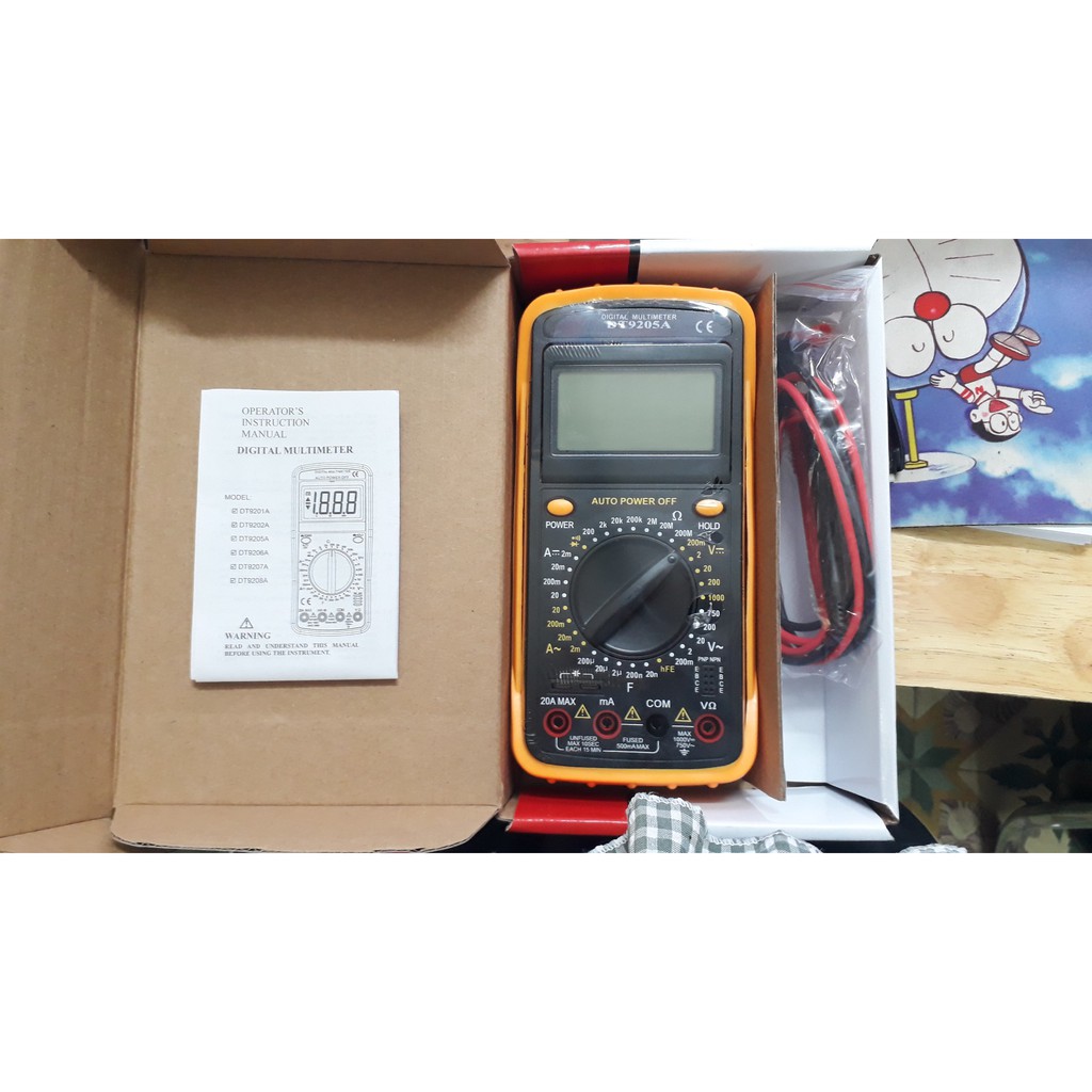 Đồng Hồ Vạn Năng Digital Multimeter DT9205A  Đồng Hồ Điện Tử Đo Điện Đa Năng