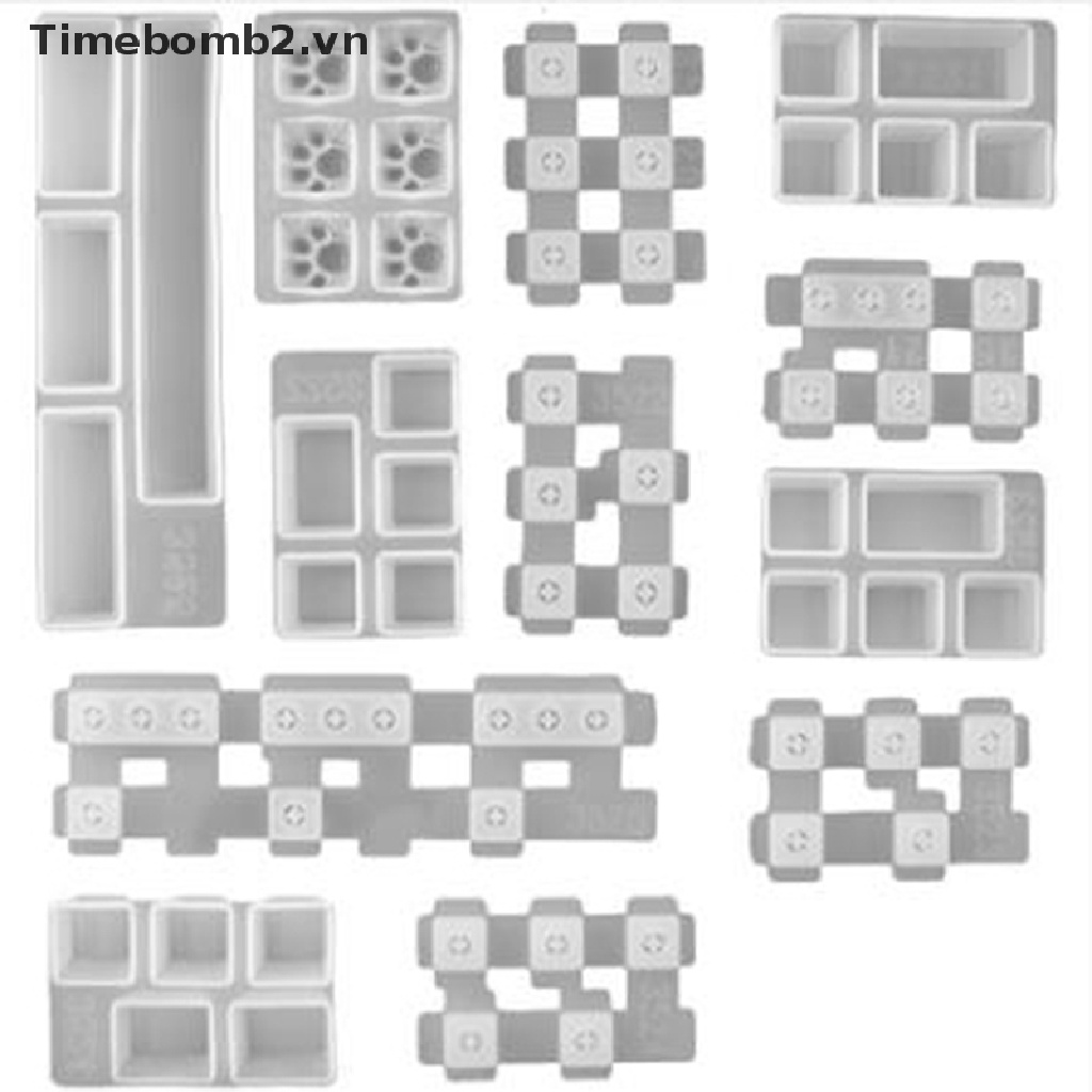 Bộ 2 Khuôn silicone Tạo Hình Dấu Chân Mèo