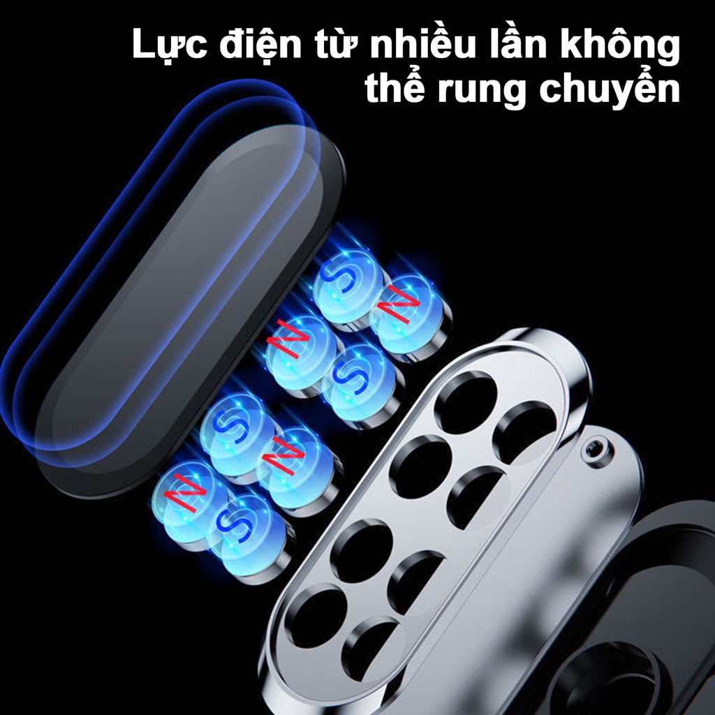 YUNYITOOL giá đỡ điện thoại trên ô tô xoay 360 độ hút nam châm cực mạnh  Chắc Gắn Vào Mọi Vị Trí Trên Xe Ô Tô