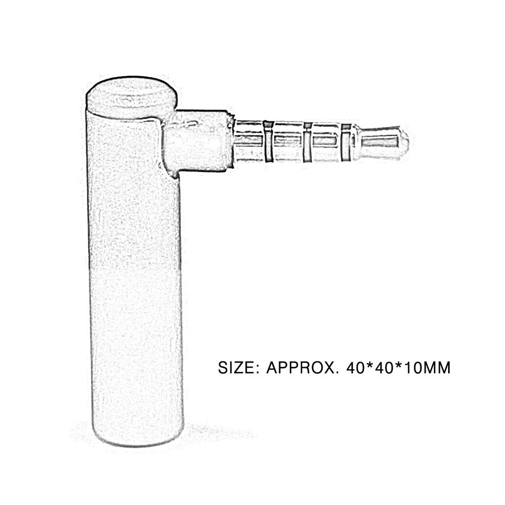 1 Đầu Chuyển Đổi Giắc Cắm 3.5mm Sang Lỗ Cắm L 90 Độ