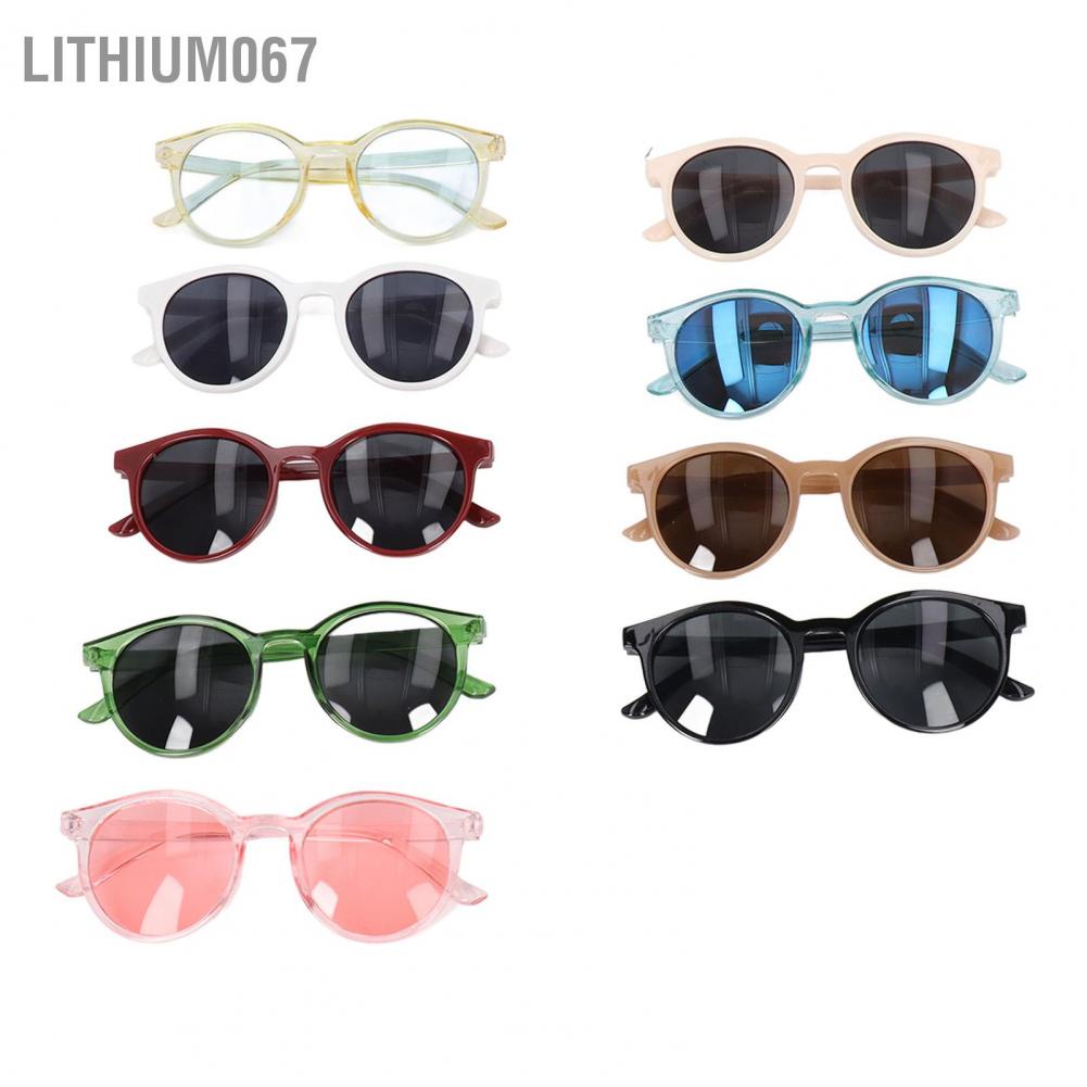Lithium067 Kính râm cho bé trai bé gái  9 cái Kính râm trẻ em hình bầu dục Bảo vệ chống tia cực tím Đa màu sắc cho mới biết đi mát cầm tay trang trí bên