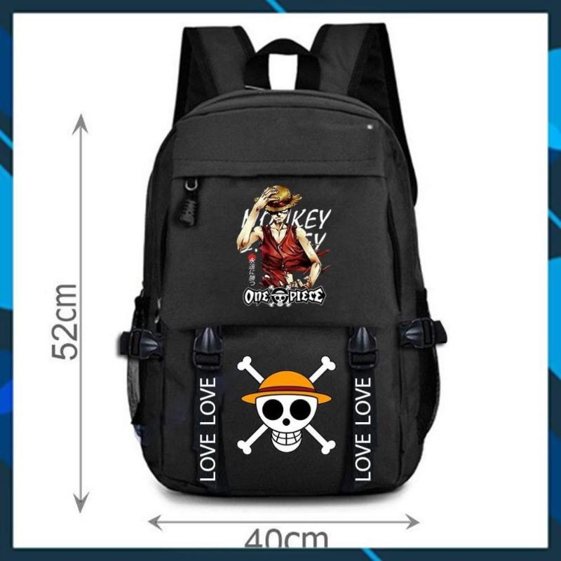 BST Balo Đi Học Cao Cấp One Piece - Đảo Hải Tặc, Balo Monkey D.Luffy chất xịn