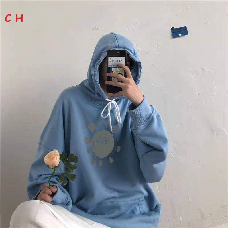 [FREESHIP ĐƠN TỪ 50K] Áo hoodie phản quang mặt trời cười COH1119