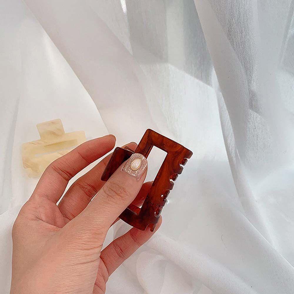 Kẹp Tóc Càng Cua Hình Vuông Bằng Acrylic Lấp Lánh Cho Nữ