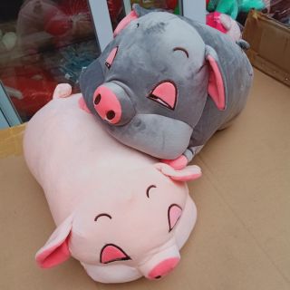 Gấu bông heo mắt hồng ấm áp , đáng yêu