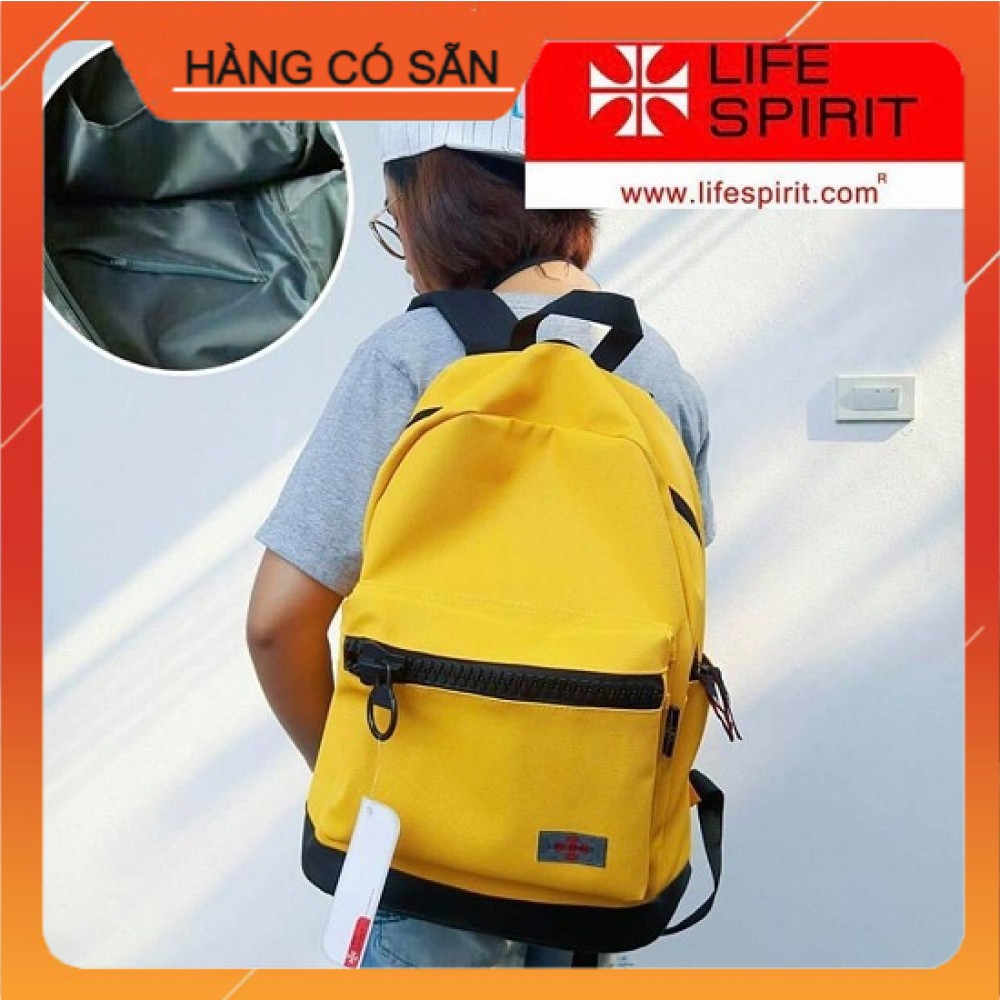 Balo Thời Trang phong cách Hàn Quốc - Balo Dây Kéo Lớn Life Spirit nhập khẩu Thái Lan đủ màu