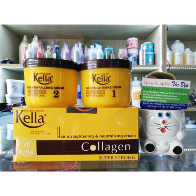 KEM DUỖI TÓC COLLAGEN SUPER STRONG 500ml*2