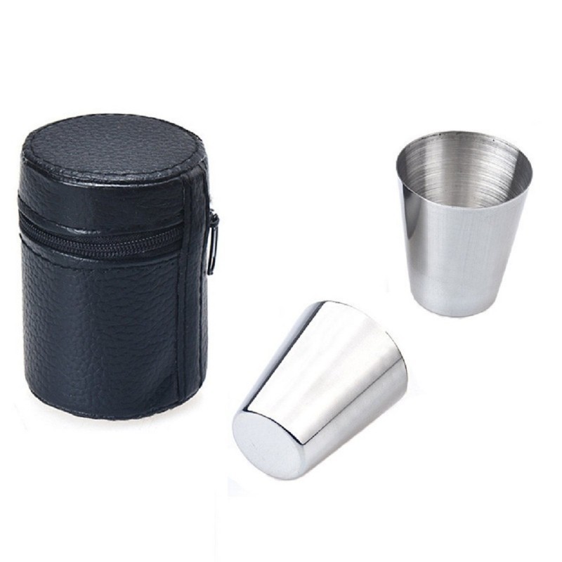 Ly rượu inox mini nhỏ gọn 30ml