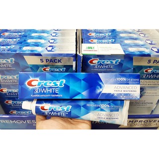 Kem Đánh Răng Crest 3D white 158g/147g - Mỹ