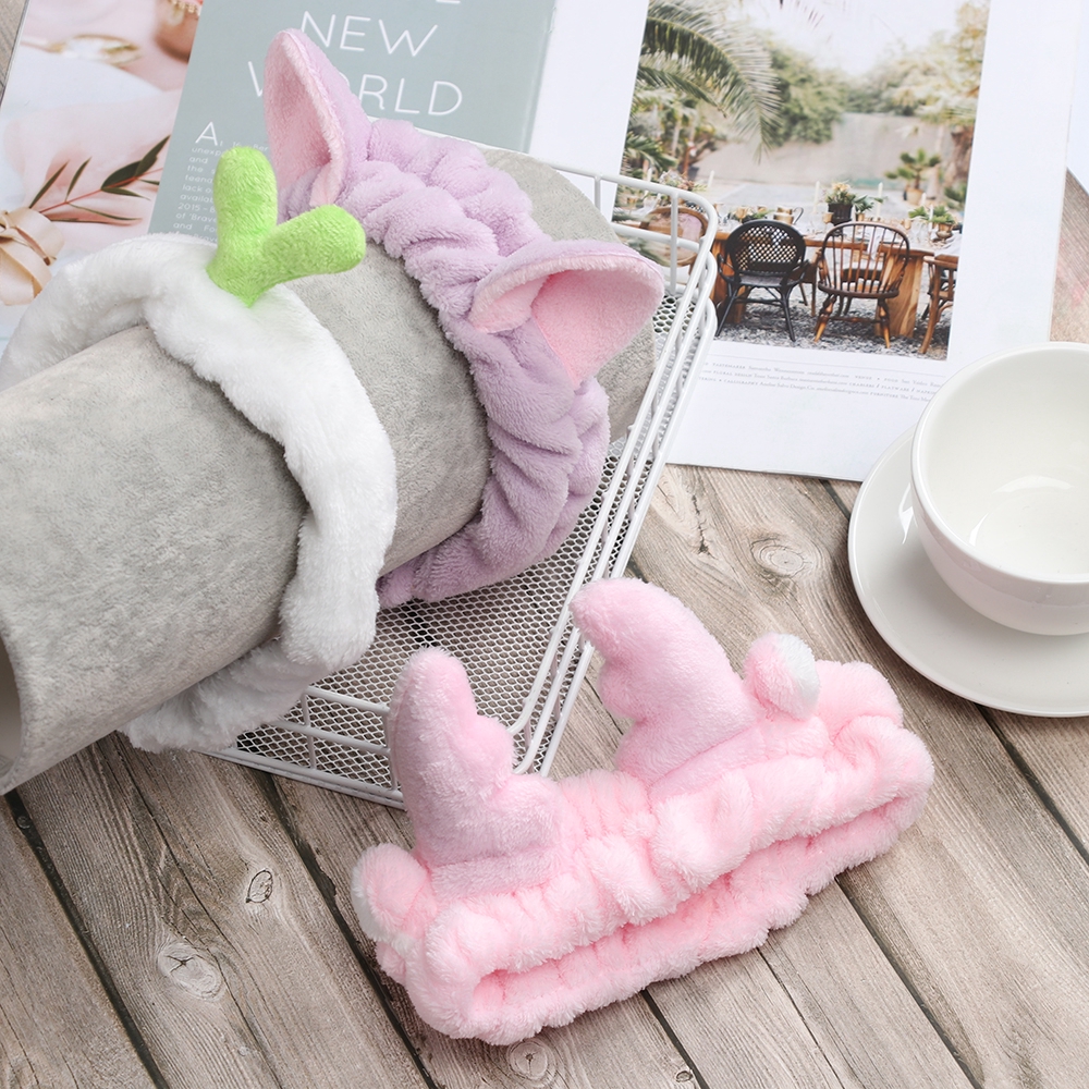 Băng đô đội đầu kiểu vải lông thời trang dễ thương
