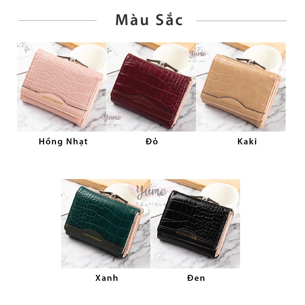 Ví Cầm Tay Nữ Mini Mẫu Mới Phong Cách Hàn Quốc Đựng Tiền Da Vân Hàng Đẹp VD55