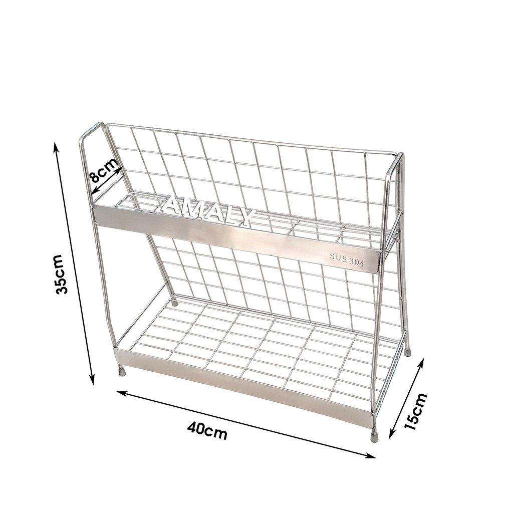 Kệ gia vị nhà bếp, kệ phòng tắm lưới - INOX 304
