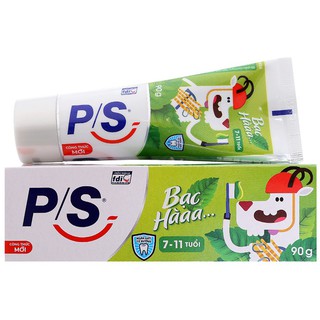 Kem đánh răng P/S trẻ em hương bạc hà cho bé từ 7-11 tuổi