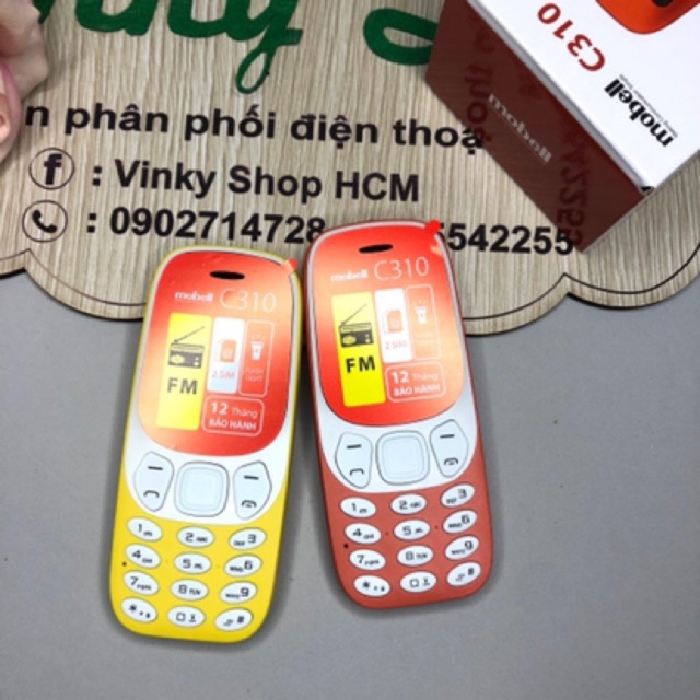 Điện thoại Mobell C310 mẫu cổ điển 3310 mới full box đầy đủ phụ kiện Bảo hành 12 tháng