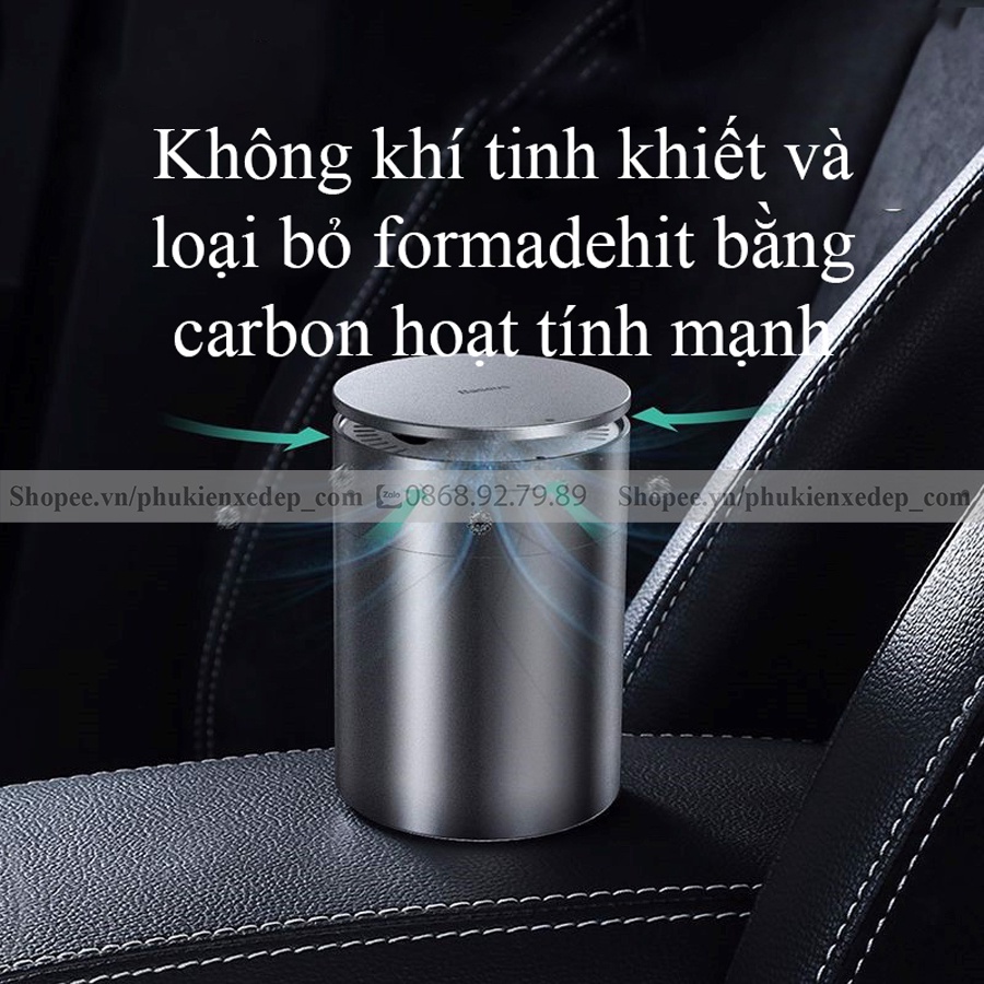 Bộ nước hoa khử mùi ⚡HÀNG CAO CẤP⚡ khuếch tán trên ô tô, lọc không khí ô tô Baseus Minimalist Car Cup Holder