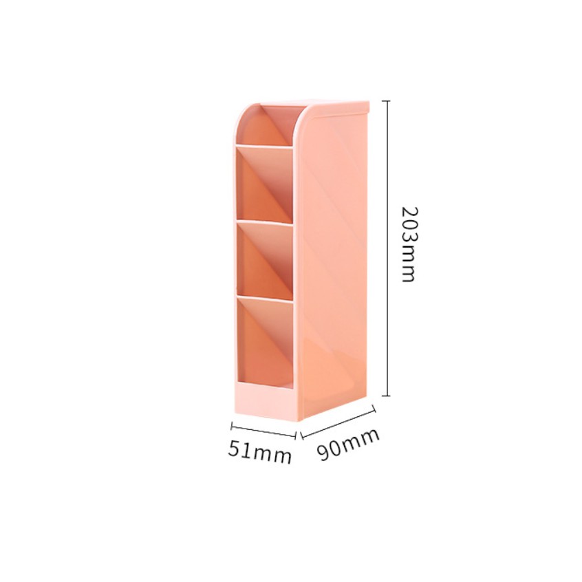 Hộp cắm bút, hộp đựng bút, lọ đựng bút, cọ trang điểm, dụng cụ học tập 4 ngăn tiện lợi