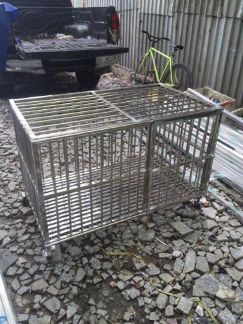 CHUỒNG CHÓ INOX 70*120*80