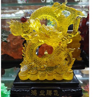 Tượng Rồng nhả Ngọc phong thuỷ bột đá