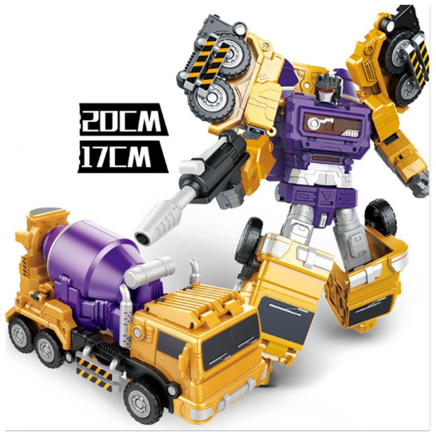 Xe cẩu móc, công trình biến hình Robot đồ chơi trẻ em cao cấp
