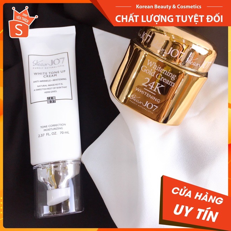 Kem Dưỡng Trắng Da Nâng Tone Ban Ngày 3 trong 1 Cao Cấp Steam 107 White ToneUp Cream 70ml