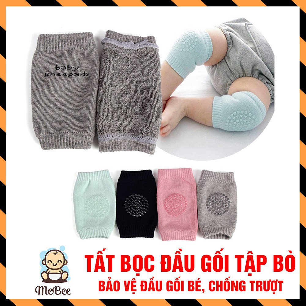 Combo 4 đôi Tất Bọc Gối Tập Bò - Vớ Tập Bò Chống Trượt Cho Bé Yêu (Nhiều Màu)