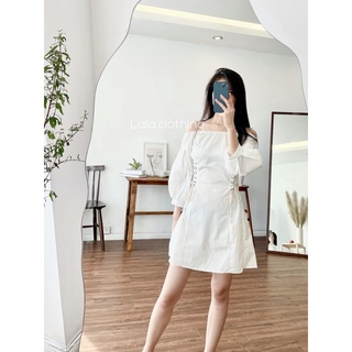 (SẴN) Váy trễ vai đan dây